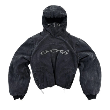 WASHED DIVIN ZIP UP HOODIE