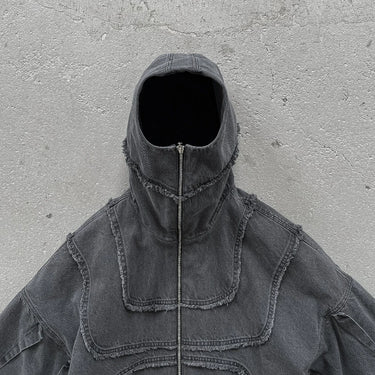 DENIM ZIP UP JACKET
